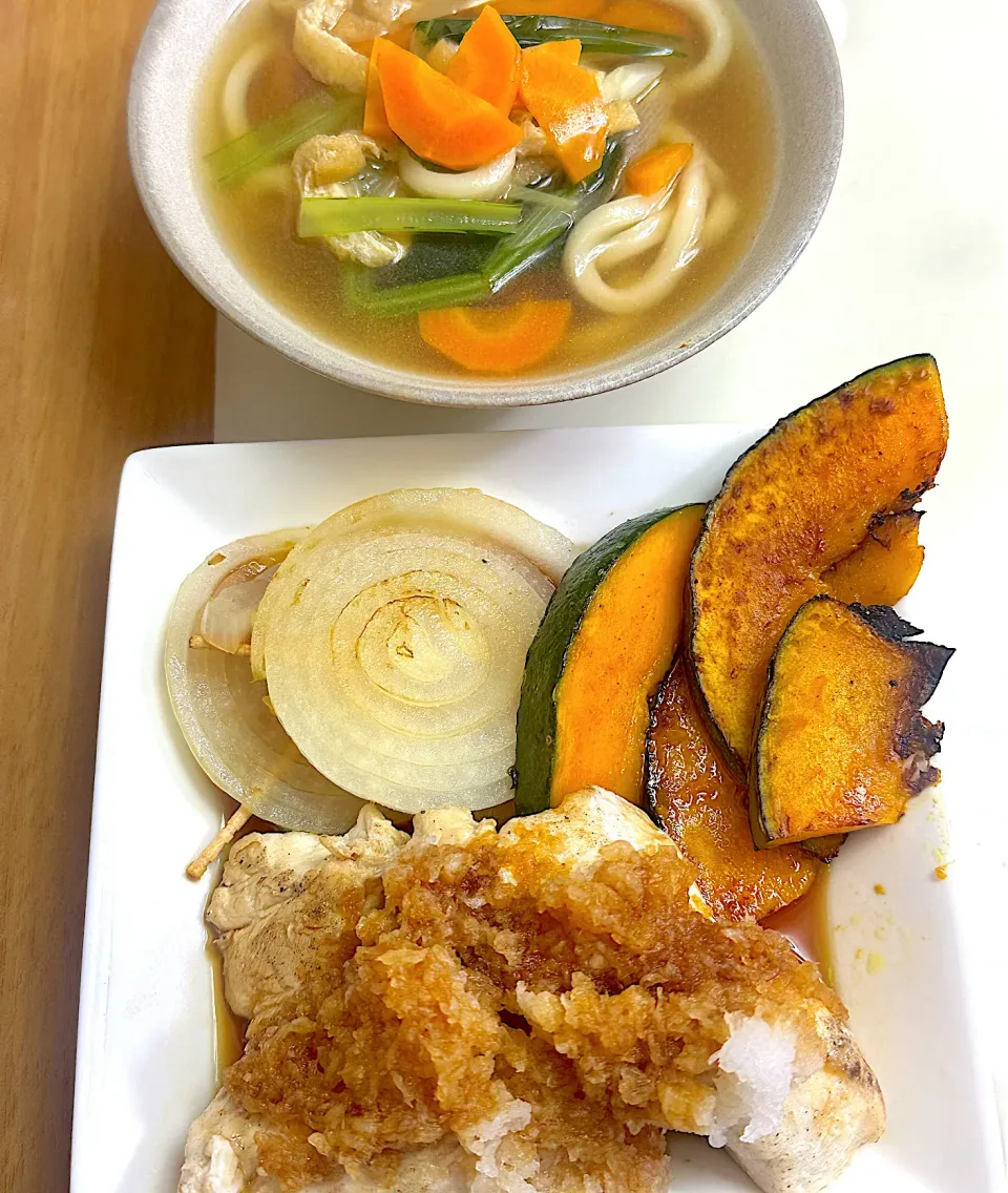 鶏ムネ肉のおろしソース和え献立|besさん