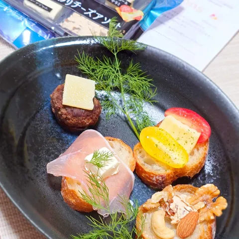 「Pairingで楽しむ♪こだわりチーズアソート」を使ってみたSnapdishの料理・レシピ写真:我が家のチーズアソート
