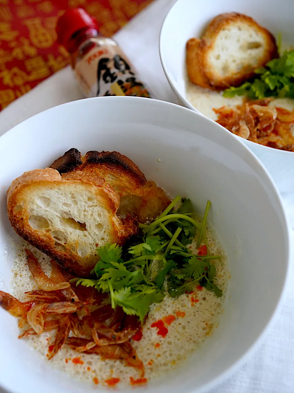 Junさんの料理 台湾の朝ごはん　鹹豆漿（シェントウジャン）|Junさん