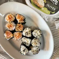 チャンジャとゲスクレームオリーブの細巻きキンパ|asumi-yuzukoさん