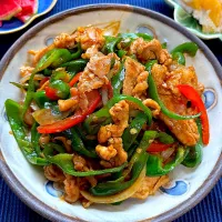 ピーマンの種ごと青椒肉絲|natuさん