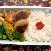 蓮根肉詰め、さつまいも豚肉甘辛炒め、きゅうりナムル、蒸し栗かぼちゃ|おかーたまさん