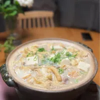 11/3の夕食　寒くなってきたので豆乳鍋|yoneさん