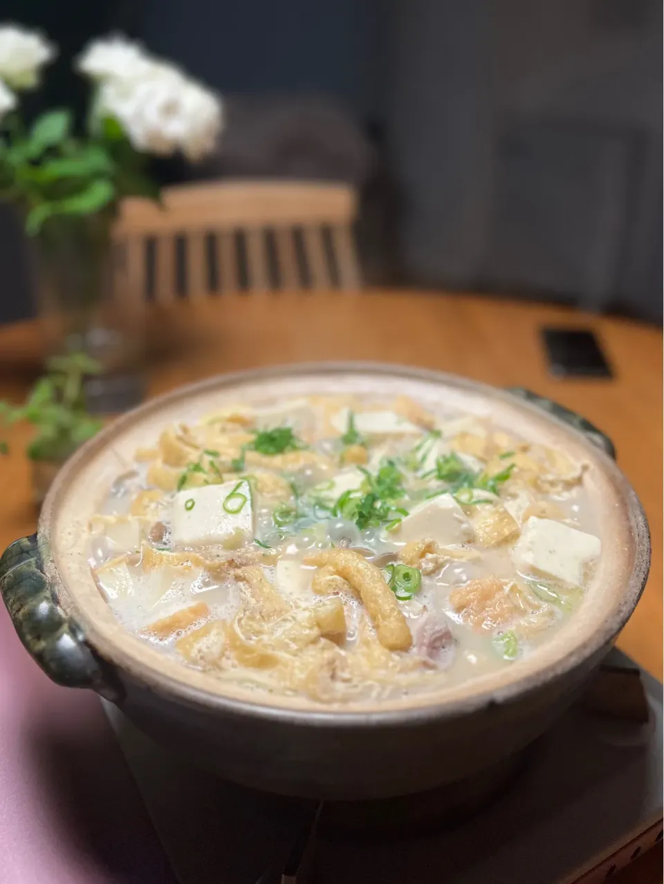 11/3の夕食　寒くなってきたので豆乳鍋|yoneさん