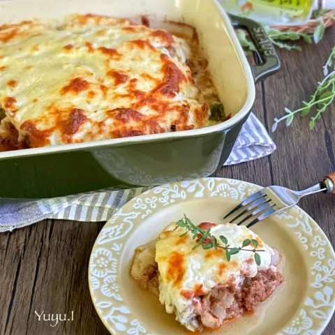 「プラス糀 玉ねぎ生塩糀」を使ってみたSnapdishの料理・レシピ写真:白菜のラザニア風