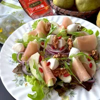 ラ・フランスと生ハムのサラダ🥗|とんちんさん