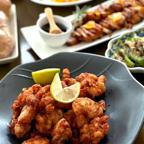 「プラス糀 生塩糀パウダー黒胡椒ブレンド150g」を使ってみたSnapdishの料理・レシピ写真:由美さんの料理 塩糀レモン🍋の唐揚げ