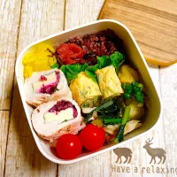 🐔昼【ささみのしば漬けチーズ巻き】🧀|Laniさん