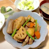 2025/11/03 Kスペシャル筑前煮、コシヒカリごはん、無印きゅうりぬか漬け|kykyさん