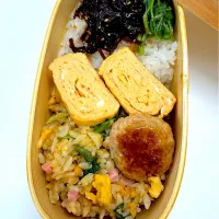 炒飯と白飯弁当|あささん