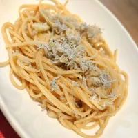 しらすと長ネギのペペロンチーノ|としさん