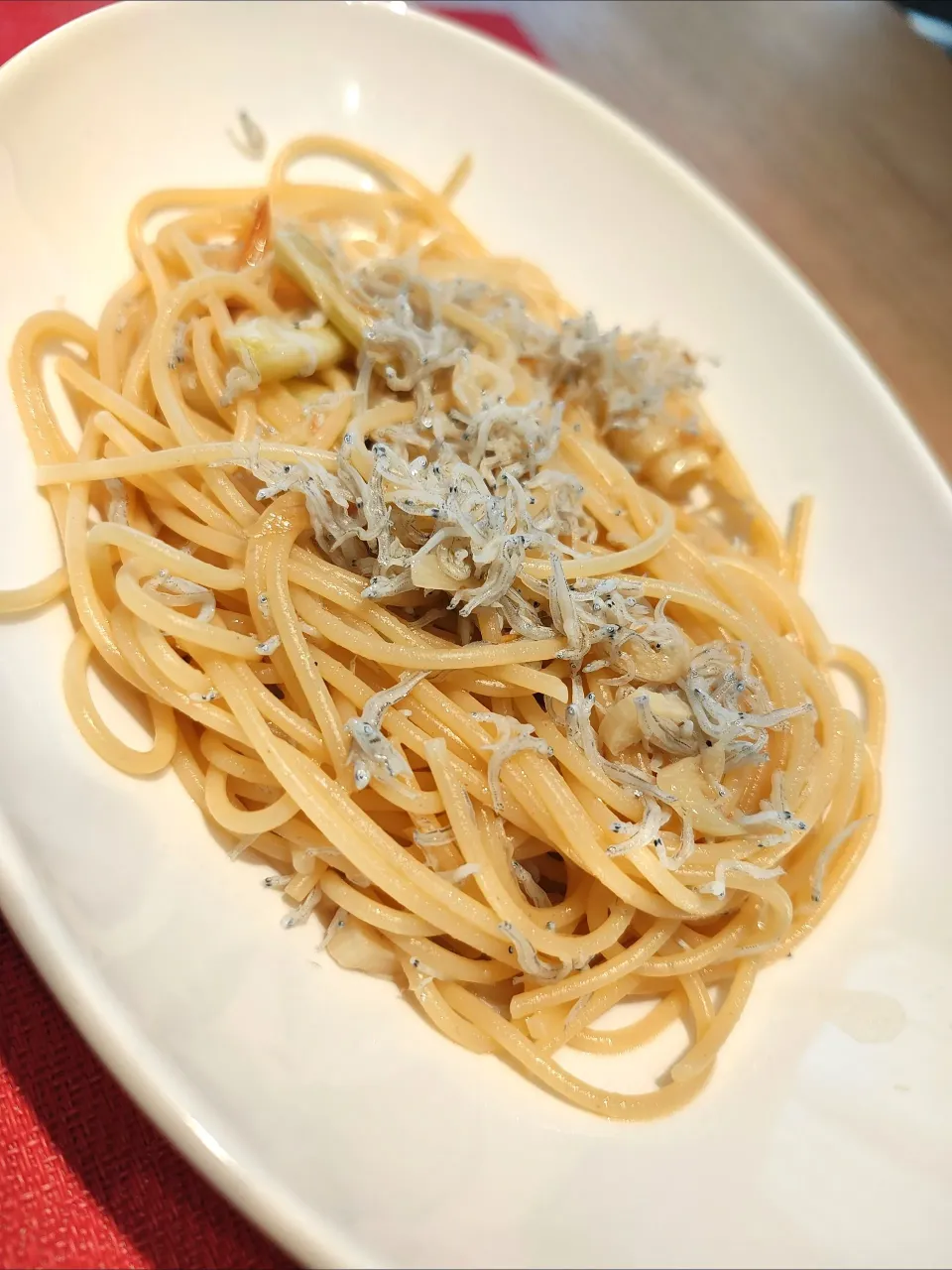 しらすと長ネギのペペロンチーノ|としさん