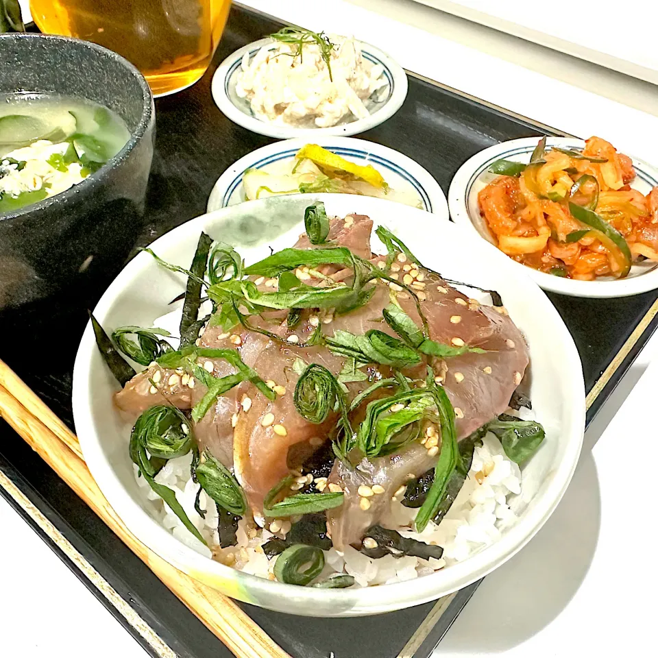 ブリの漬け丼|くまちゃんさん