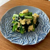 小松菜の玉子炒め🥚|ここここのかさん