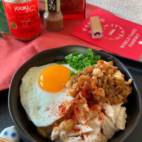 「唐がらし」を使ってみたSnapdishの料理・レシピ写真:鶏肉飯（ジーローファン）