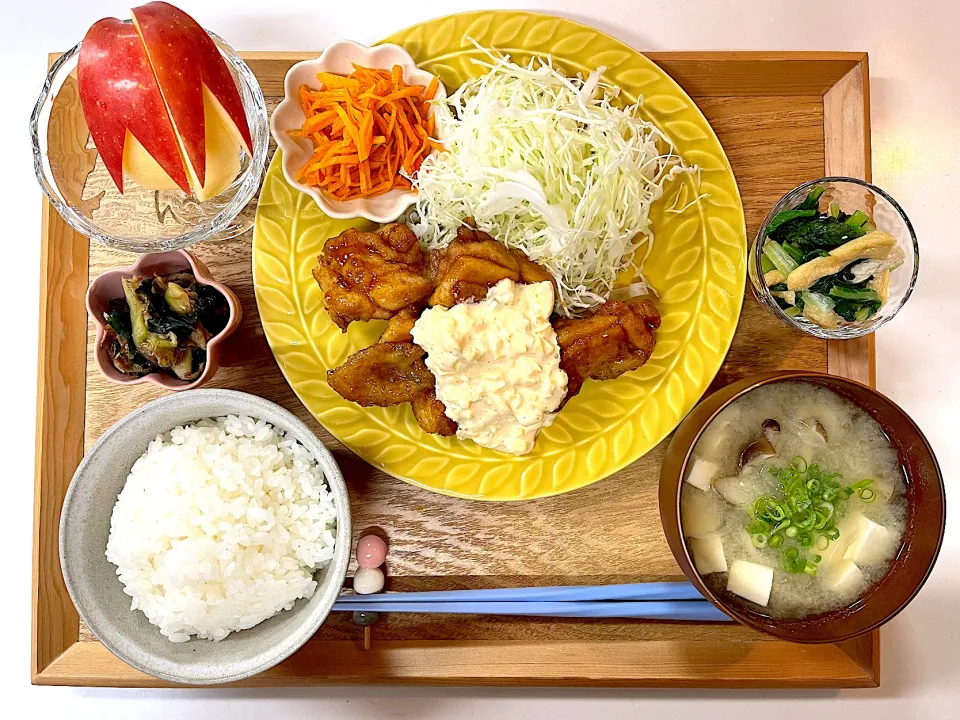 黒酢チキン南蛮の夜ご飯🐤|＊みお＊さん