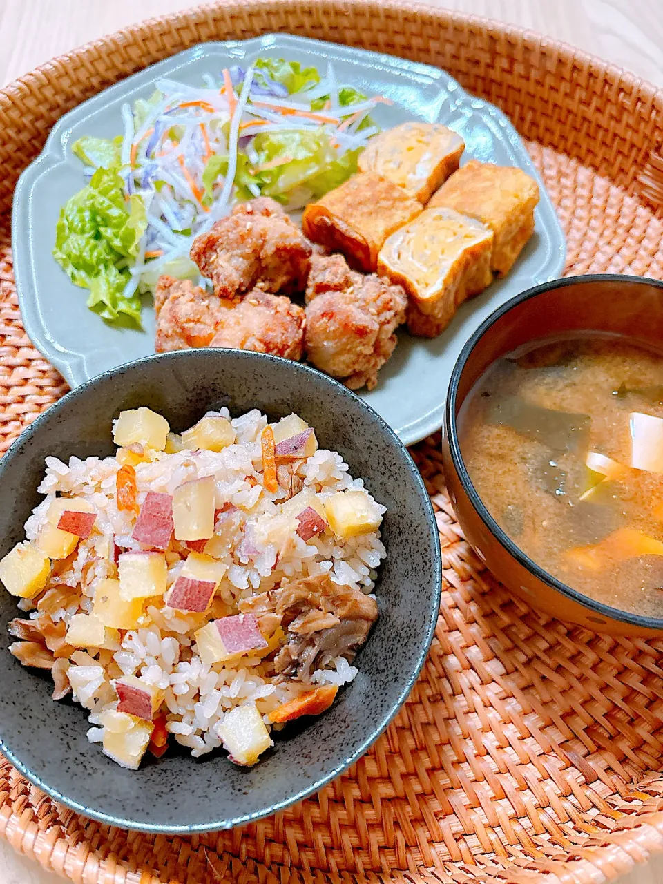 さつまいもと舞茸の炊き込みご飯|みゅうれおさん