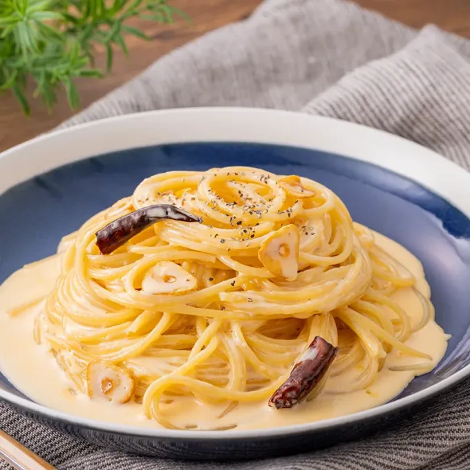 ペペカルボナーラパスタ|タカナシ乳業さん