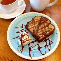 バナナキャラメルケーキ|ぼるぴぃ〜さん