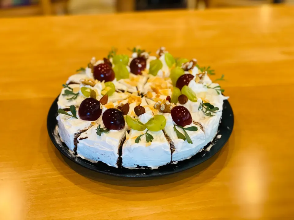 葡萄＆焼きココナッツケーキ|さちえさん