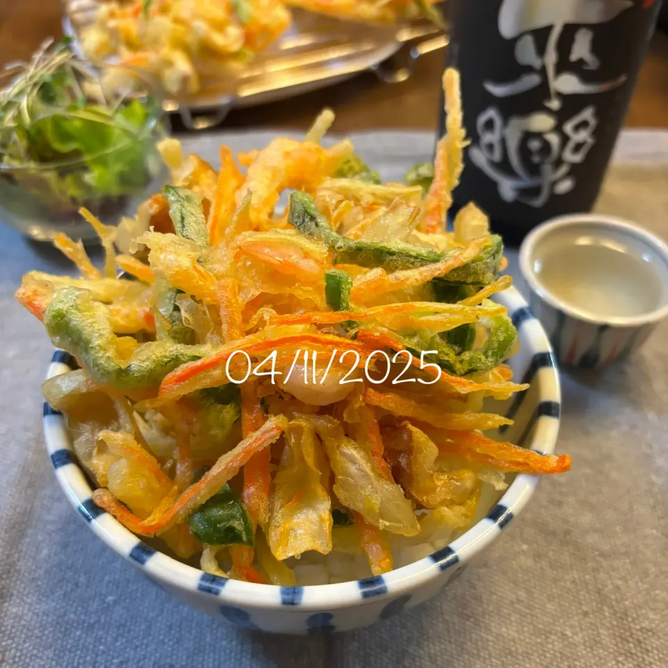 かき揚げ丼|友さん