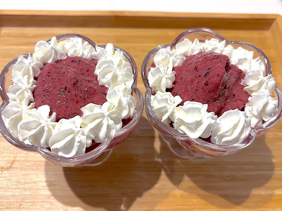 冷凍フルーツでジェラート🍧|yukopunさん