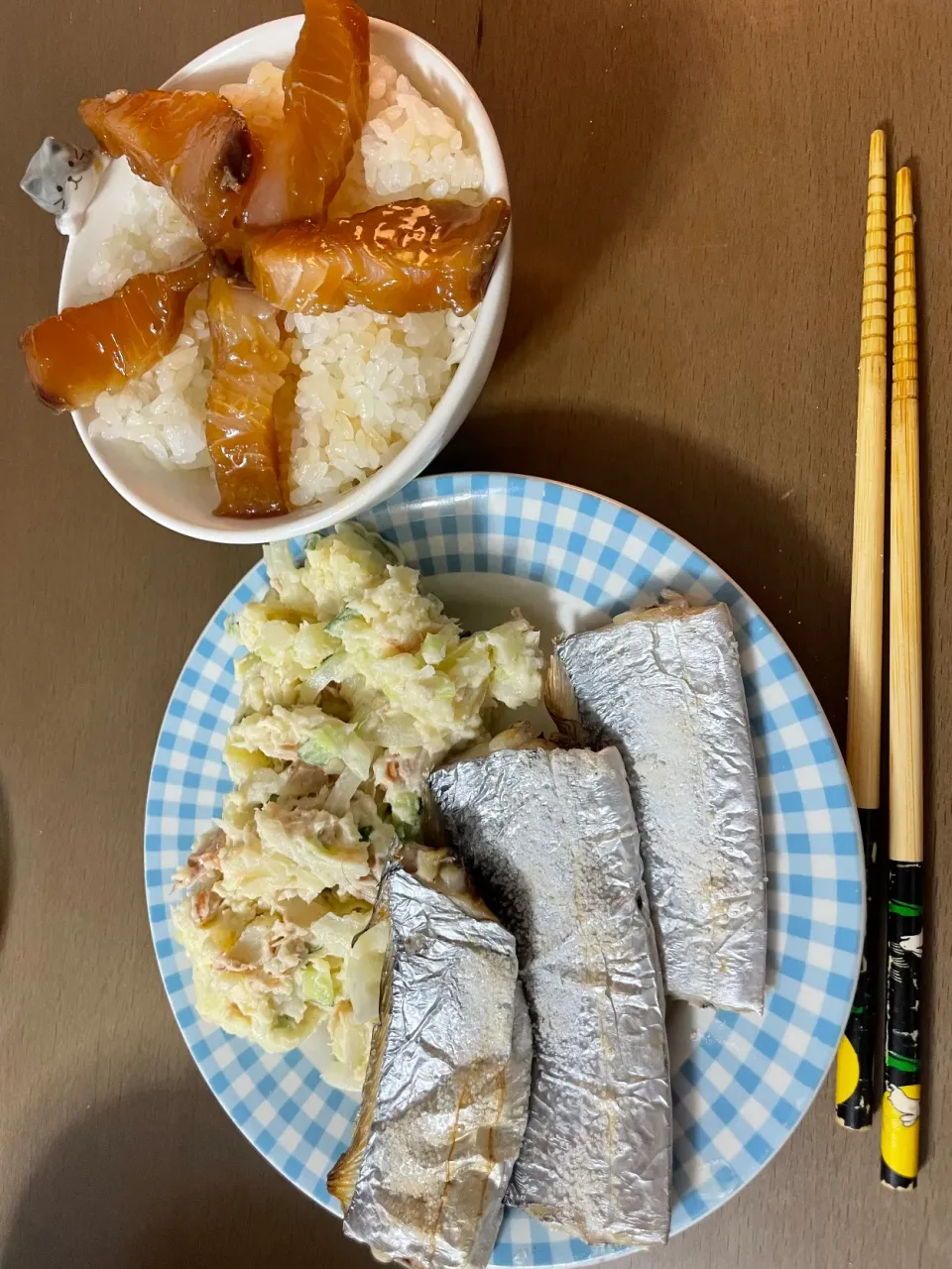 鰆の漬け丼・太刀魚の塩焼き|くうちゃんさん