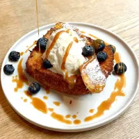 Sweet Dessert w/ Banana French Toast 🍌🍞🍯🤤