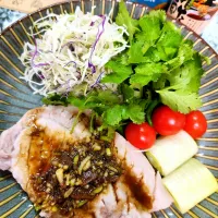 🔷🇨🇳中国～レンジでOK🐖豚ロースdeよだれ豚🔷