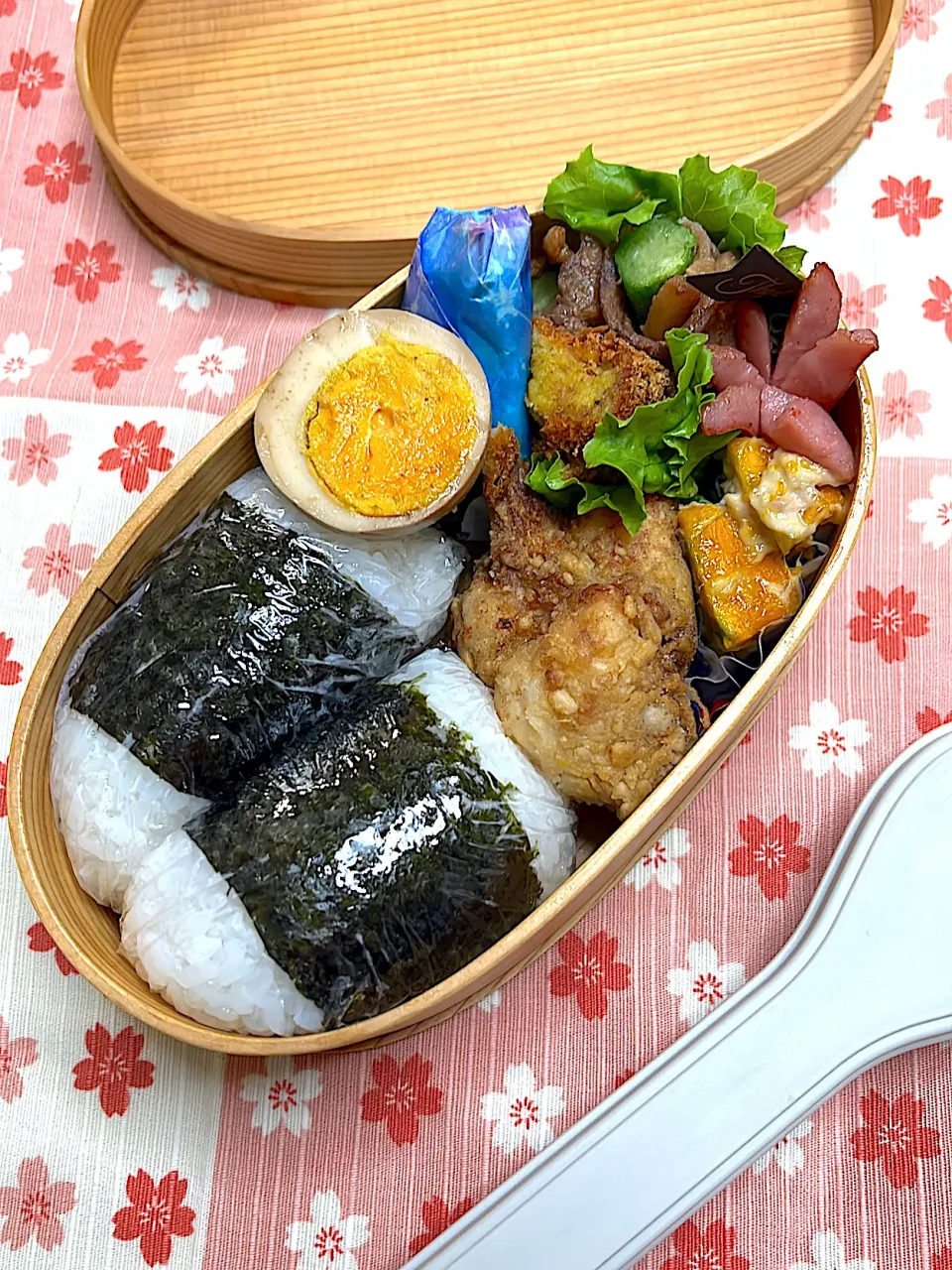 11/5 手羽唐おにぎり弁当|JUNe28さん