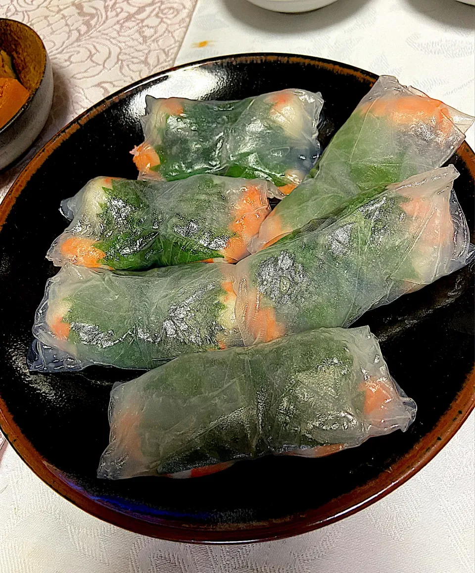 えびシソライスペーパー巻き|ネコさん