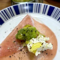 生ハム×クリームチーズ×アボカド×美味しいオリーブオイル|morimi32さん