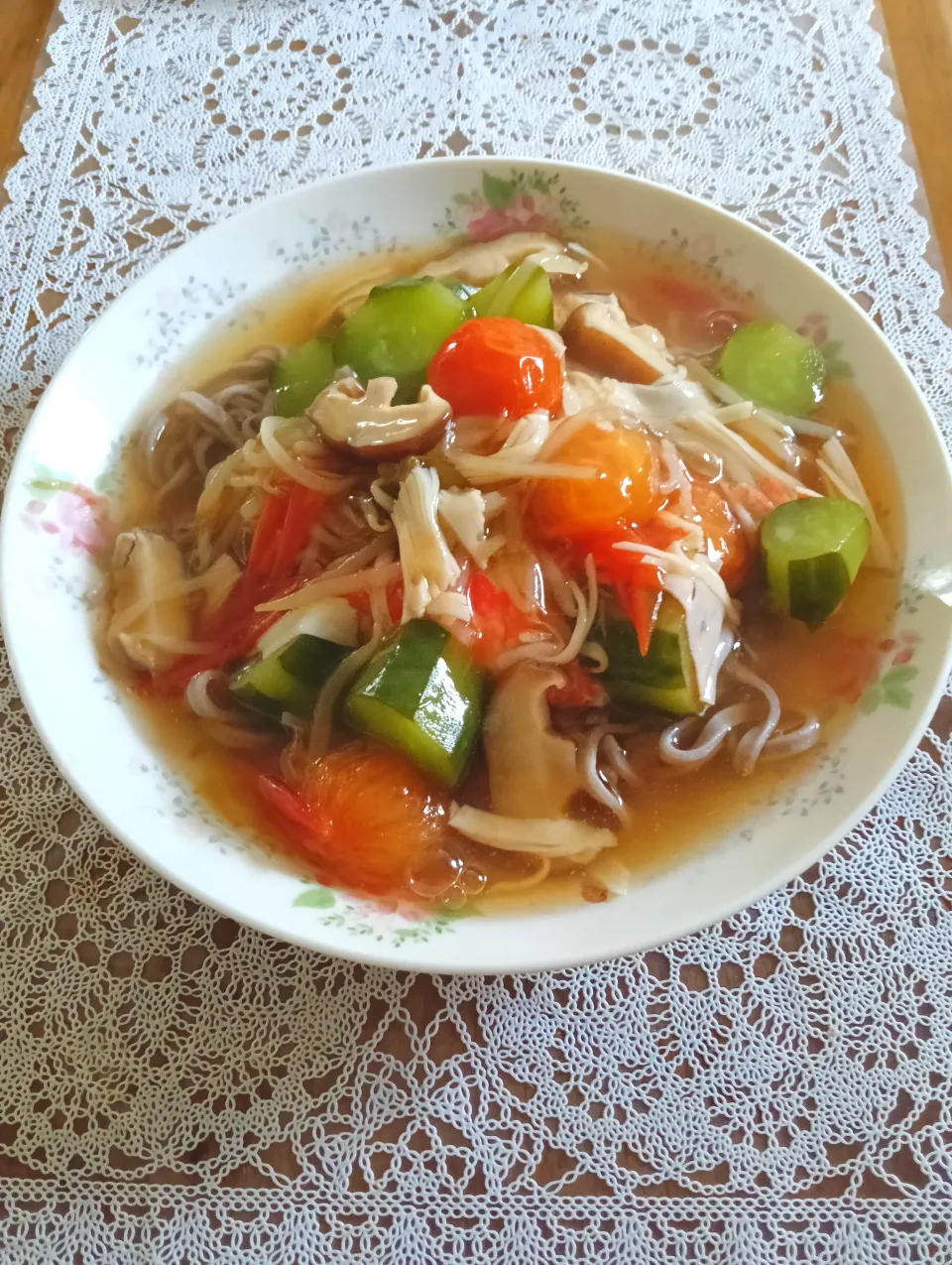 簡単野菜あんかけ蕎麦|玉利晴美♡さん