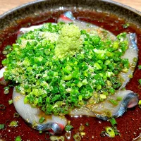 ②10月31日・［居酒屋コース🏮］・ゴマ鯖🐟ねぎ超多め😅✨（これは！美味しかった❣️）