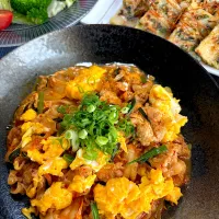 とろとろチー玉🥚の豚キムチ😋|ナツ1224さん