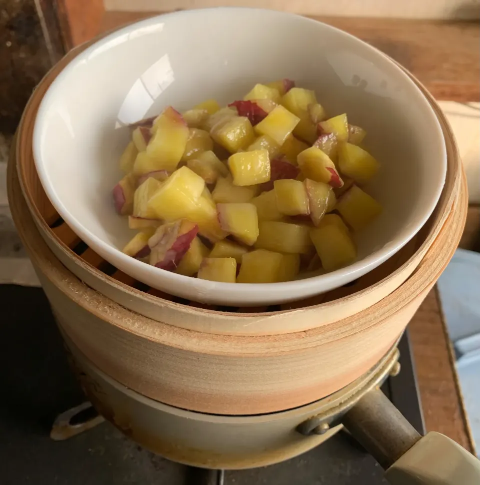 蒸篭で鬼まんじゅう|そらまめさん