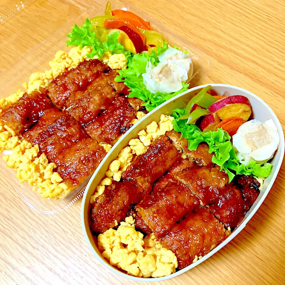 夫と次女のお弁当🍱🍙|シズソラさん