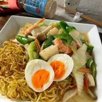 貝柱だしde餡かけ焼きそば|スイーツポテトさん