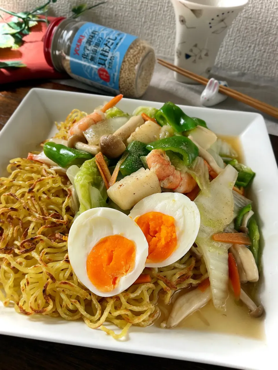 貝柱だしde餡かけ焼きそば|スイーツポテトさん