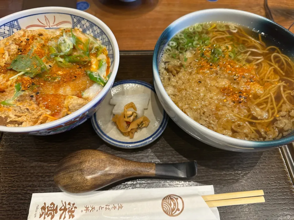 カツ丼とお蕎麦のセット|buhizouさん