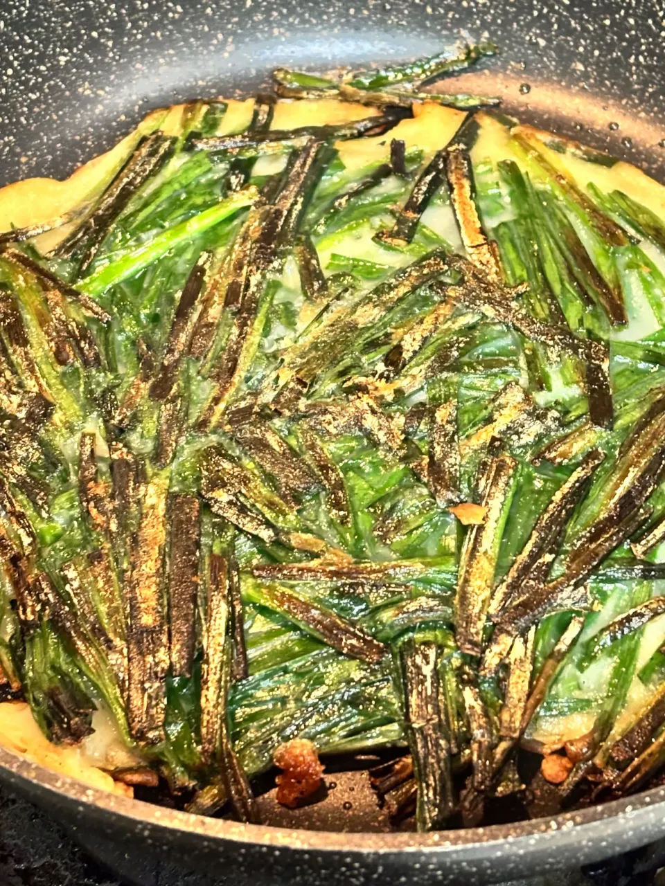 ニラだけチヂミ|のろさん