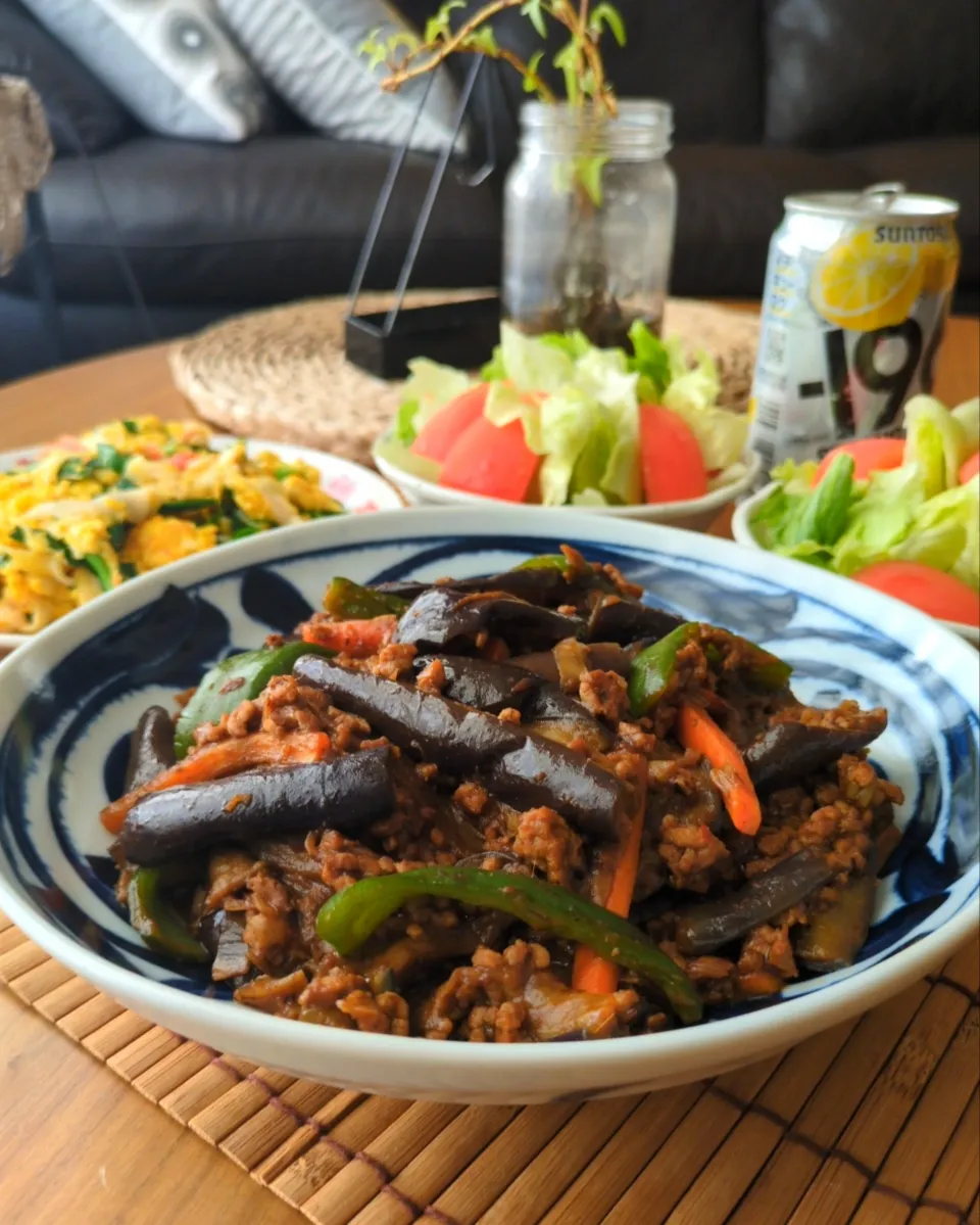 麻婆茄子|まりおさん