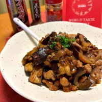 五香粉香る麻婆茄子|むぎこさん