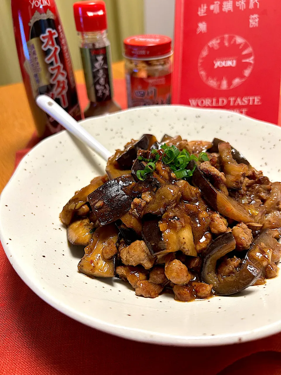 五香粉香る麻婆茄子|むぎこさん