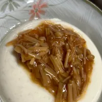 山芋豆腐に鰹なめ茸を乗せて| Morito Kamiyaさん