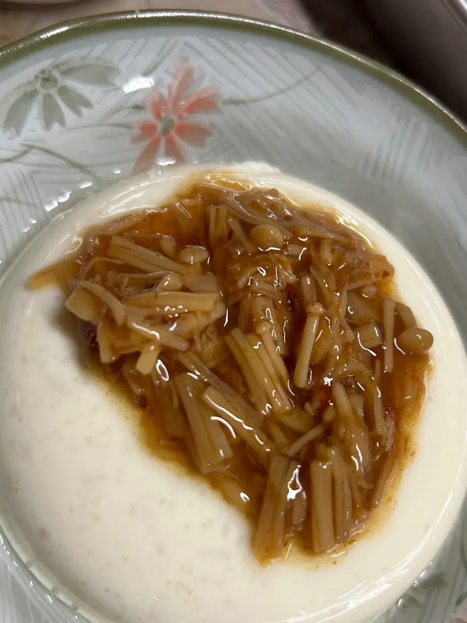 山芋豆腐に鰹なめ茸を乗せて|Morito Kamiyaさん