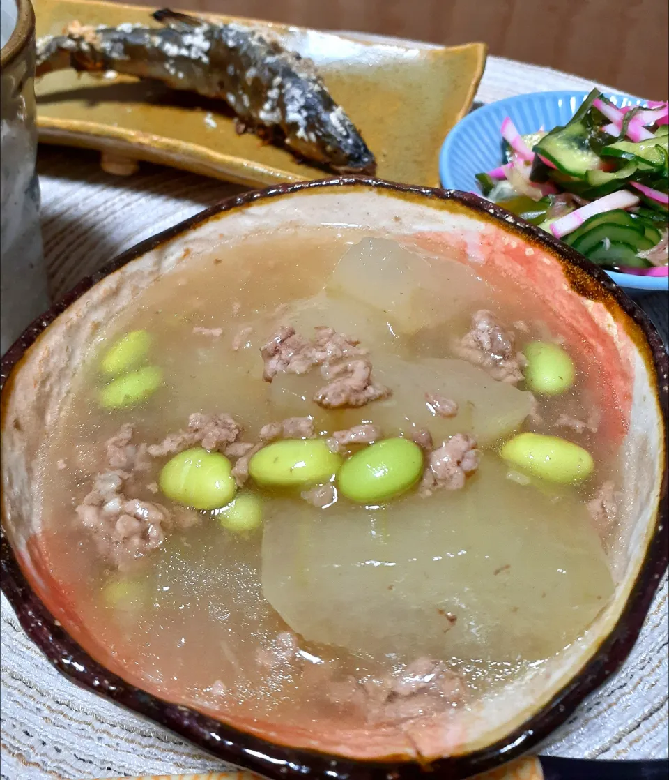 冬瓜のそぼろ煮～✴️|びせんさん