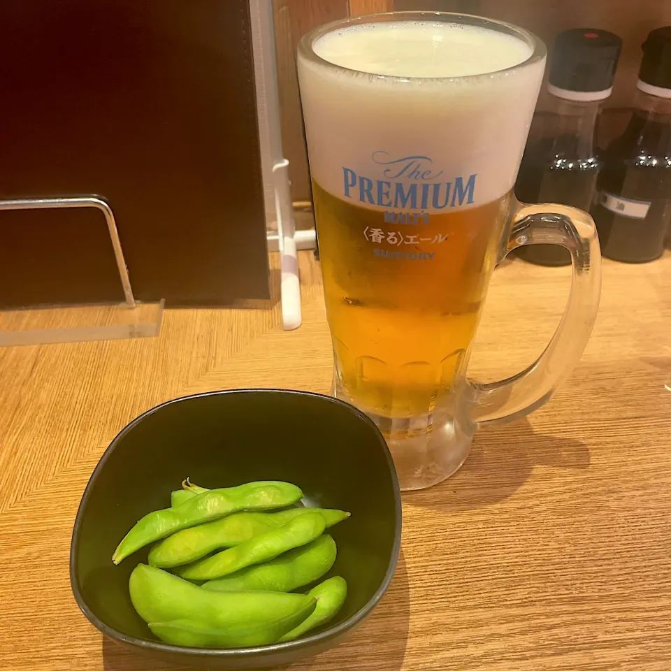 生ビール w/ お通し|T. Wonderさん