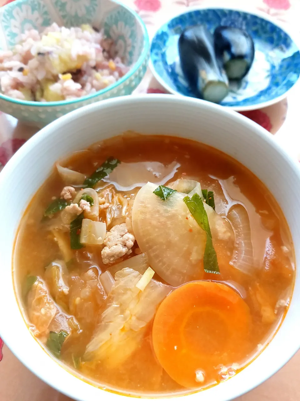 キムチスープ|きつねさん