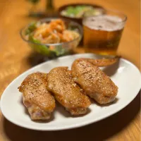 11/5の夕食　鶏手羽焼肉|yoneさん